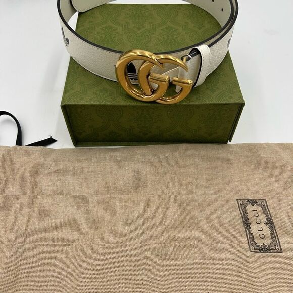 Unisex Gucci, X Adidas, GG Marmont, leather belt size size 90 cm/36 inches Italy - Picture 3 of 11